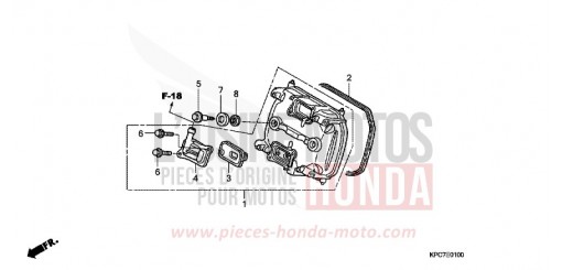 ZYLINDERKOPFDECKEL, VORNE XL125V9 de 2009